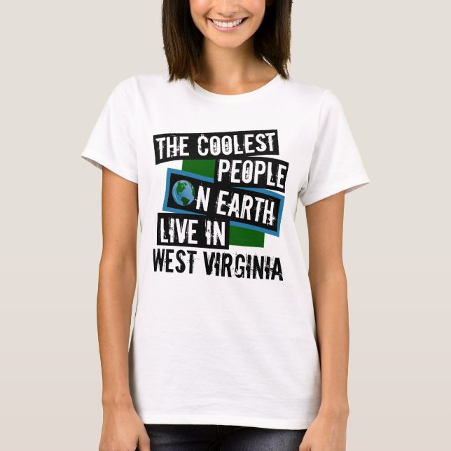 Camiseta Las personas más frías de la Tierra viven en Virgi (Anverso)