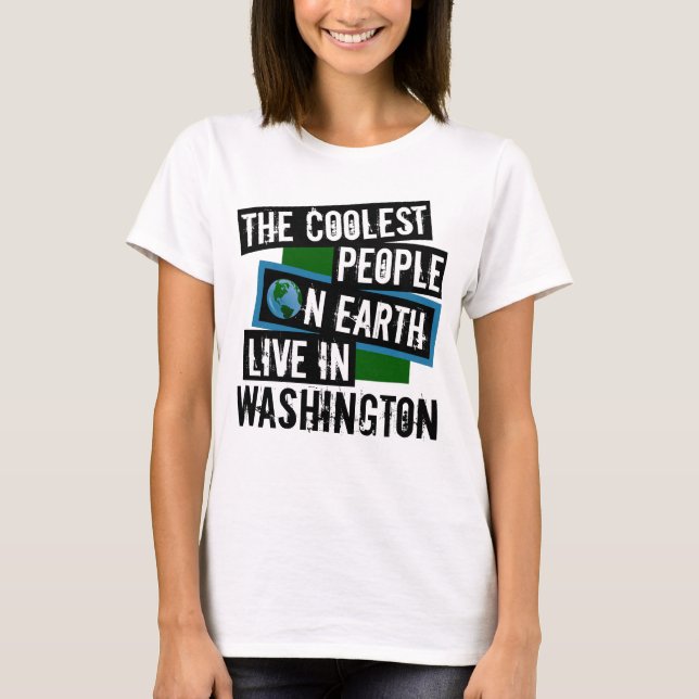 Camiseta Las personas más frías de la Tierra viven en Washi (Anverso)