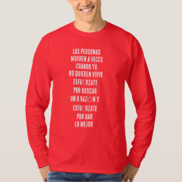 CAMISETA LAS PERSONAS MUEREN A VECES CUANDO YA NO QUIEREN V