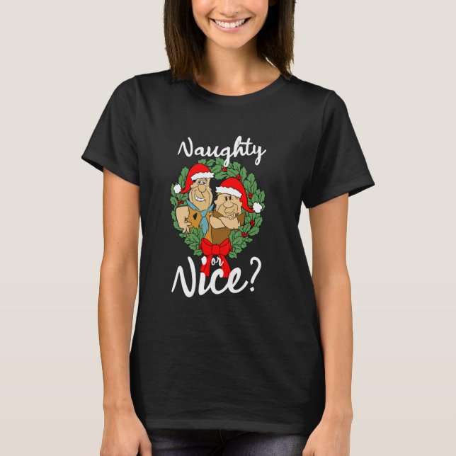 Camiseta Las Piedras Flintstones Fred Y Barney Naughty O Ni (Anverso)