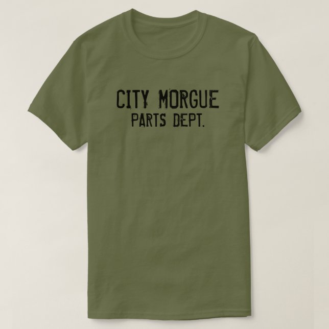 Camiseta LAS PIEZAS DE LA MORGA DE LA CIUDAD SE DEPTAN. Cam (Diseño del anverso)