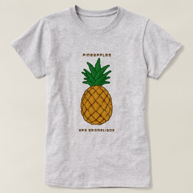 Camiseta Las piñas son Bromelias (Diseño del anverso)