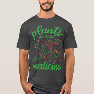 Camiseta Las Plantas Son El Mejor Día Vegetario Feliz De La