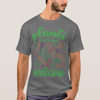 Camiseta Las Plantas Son El Mejor Día Vegetario Feliz De La
