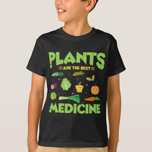 Camiseta Las Plantas Son La Mejor Vegetaria Vegetaria Funny (Anverso)