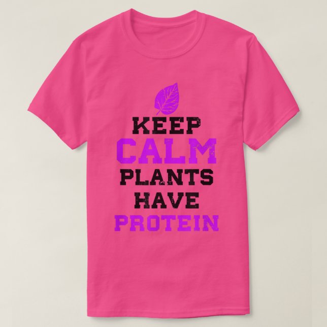 Camiseta Las Plantas Tienen Un Diseño Proteínas. (Diseño del anverso)