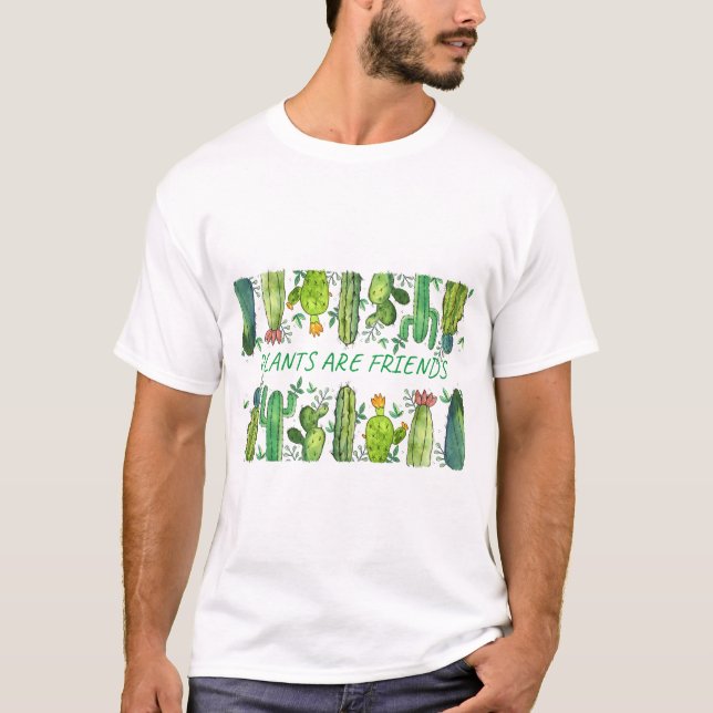 Camiseta Las plantas y las flores son amigos (Anverso)