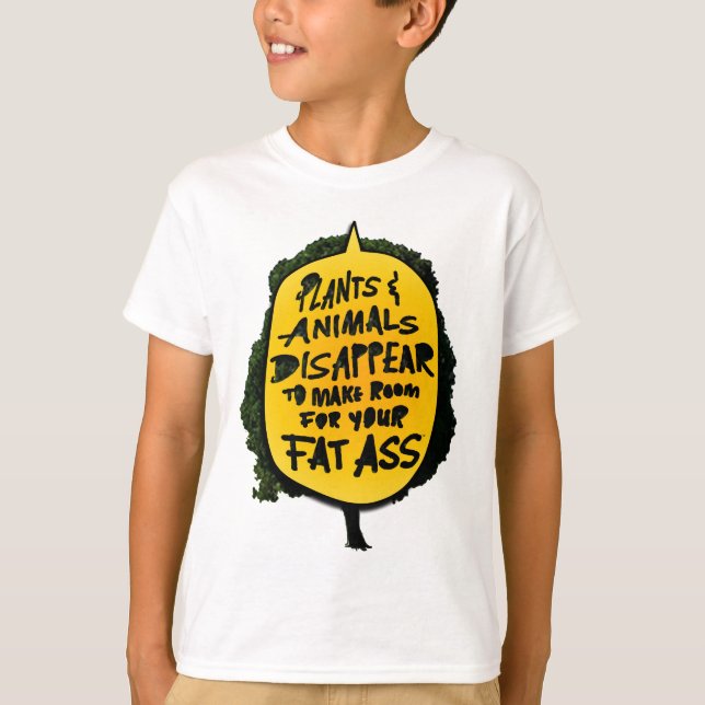 Camiseta Las PLANTAS y los ANIMALES DESAPARECEN… (Anverso)