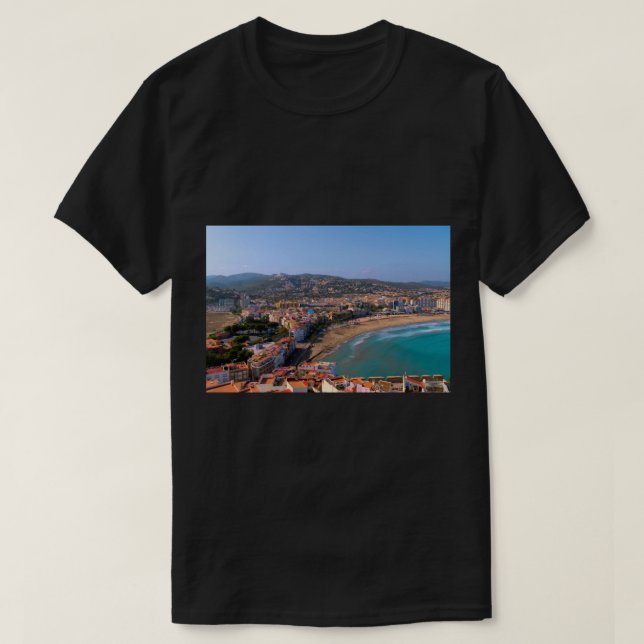 Camiseta Las playas de Peniscola España Norte y Sur con Tow (Diseño del anverso)