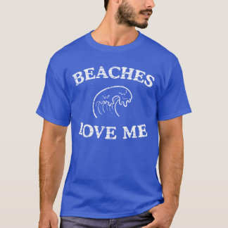 Camiseta Las playas me aman divertido
