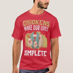 Camiseta Las Pollos Hacen Que Nuestras Vidas Completen La A