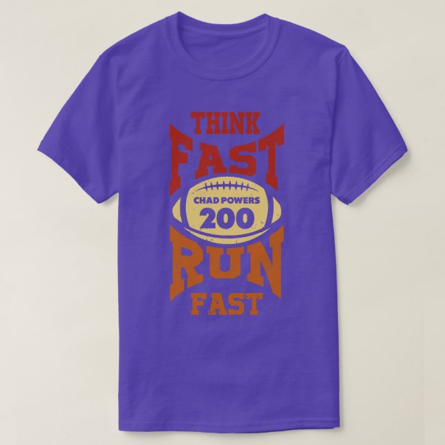 Camiseta Las potencias de Chad piensan en el rápido y vinta (Diseño del anverso)