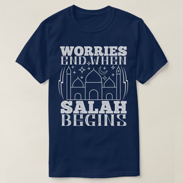 Camiseta Las preocupaciones del Islam terminan cuando comie (Diseño del anverso)