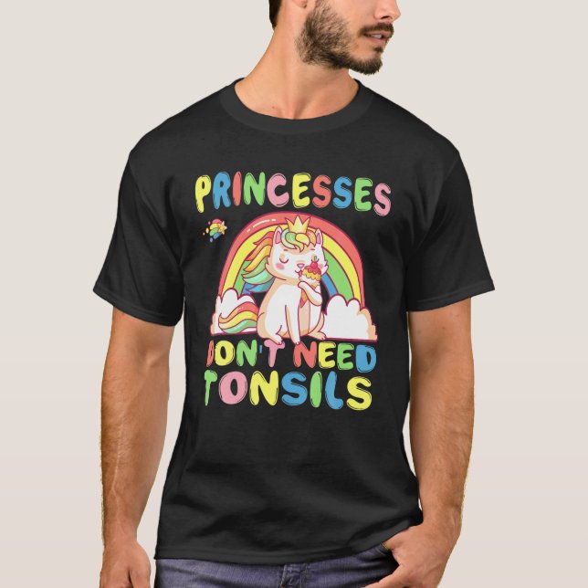 Camiseta Las princesas no necesitan cirugía de remoción de  (Anverso)