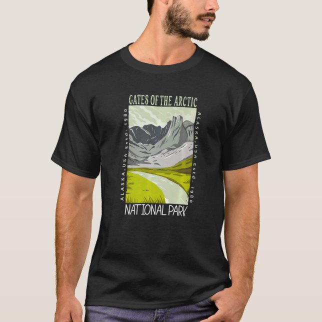 Camiseta Las Puertas Del Parque Nacional Del Ártico (Anverso)