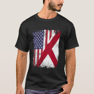 Camiseta Las raíces alabamianas estadounidenses marcan Amér