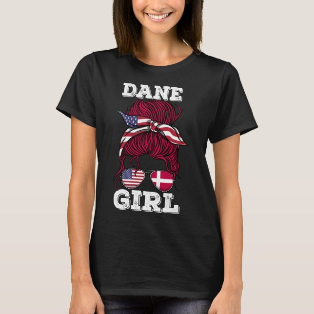 Camiseta Las raíces de Dane Chica Dinamarca (Anverso)