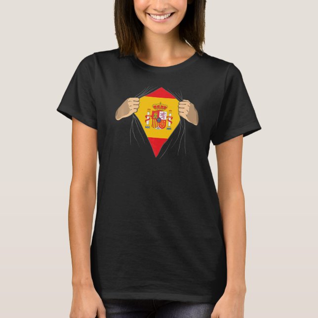 Camiseta Las raíces de la bandera de España (Anverso)