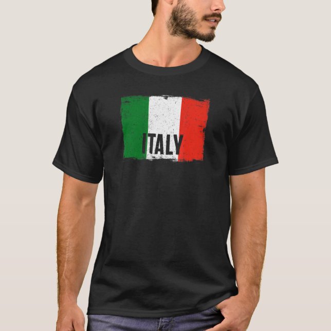 Camiseta Las raíces del patrimonio italiano de la bandera i (Anverso)