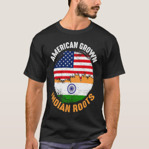 Camiseta Las raíces indias cultivadas de los estadounidense