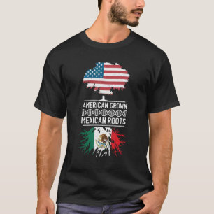 Camiseta Las raíces mexicanas cultivadas en Estados Unidos 