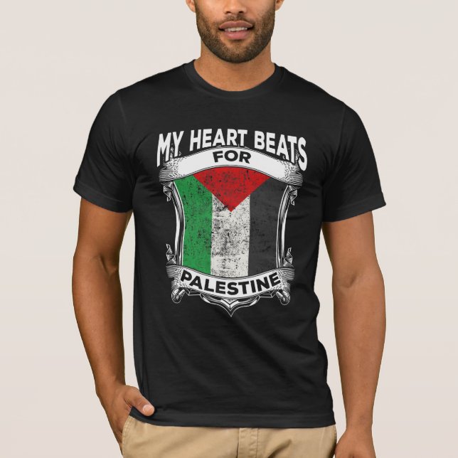 Camiseta Las raíces palestinas de la paz en Gaza (Anverso)