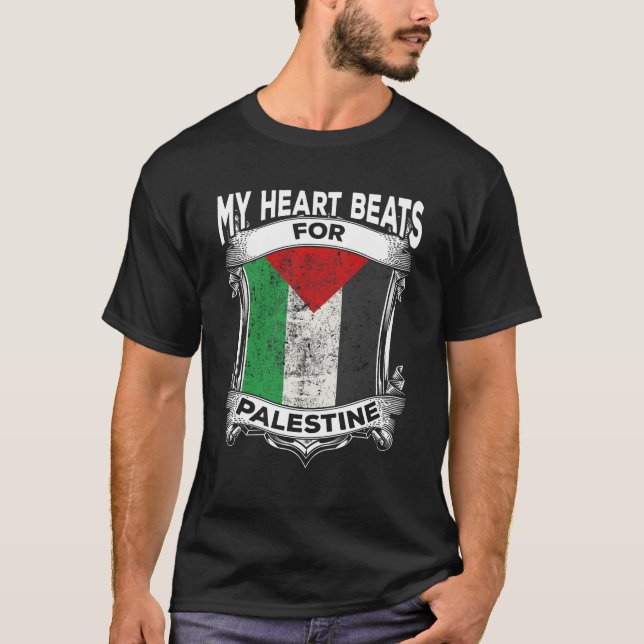 Camiseta Las raíces palestinas de la paz en Gaza (Anverso)