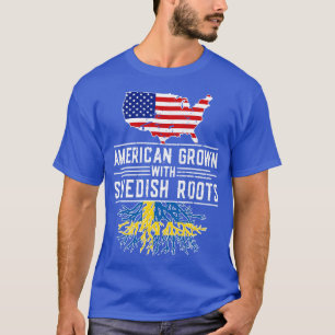 Camiseta Las raíces suecas de crecimiento norteamericano en