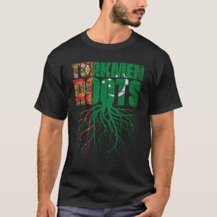 Camiseta Las raíces turcomanas de la bandera de Turkmenistá
