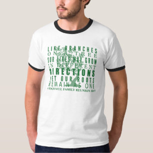 Camiseta Las ramas en una reunión de familia del árbol