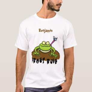 Camiseta Las ranas gobiernan personalizado de rana verde di