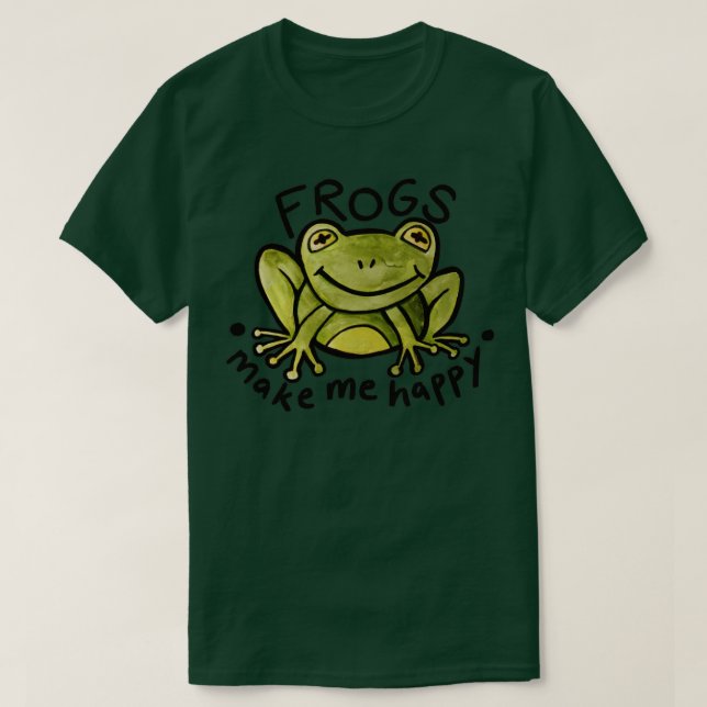 Camiseta Las ranas me hacen feliz (Diseño del anverso)
