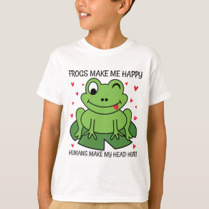 Camiseta Las ranas me hacen feliz a los humanos me hacen da
