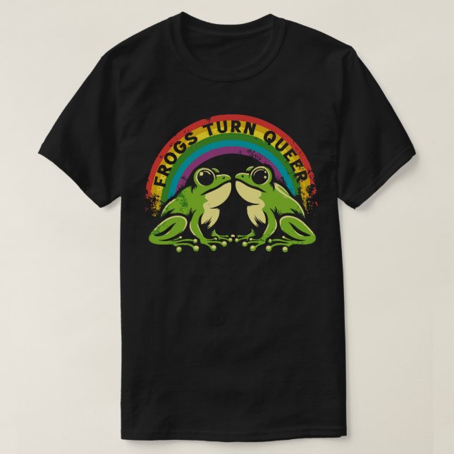 Camiseta Las ranas se vuelven más queer (Diseño del anverso)