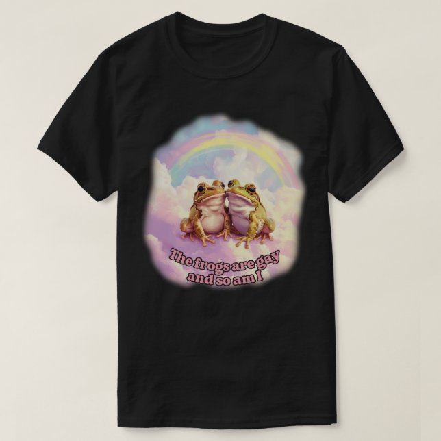 Camiseta Las Ranas Son Gays Y Yo También (Diseño del anverso)