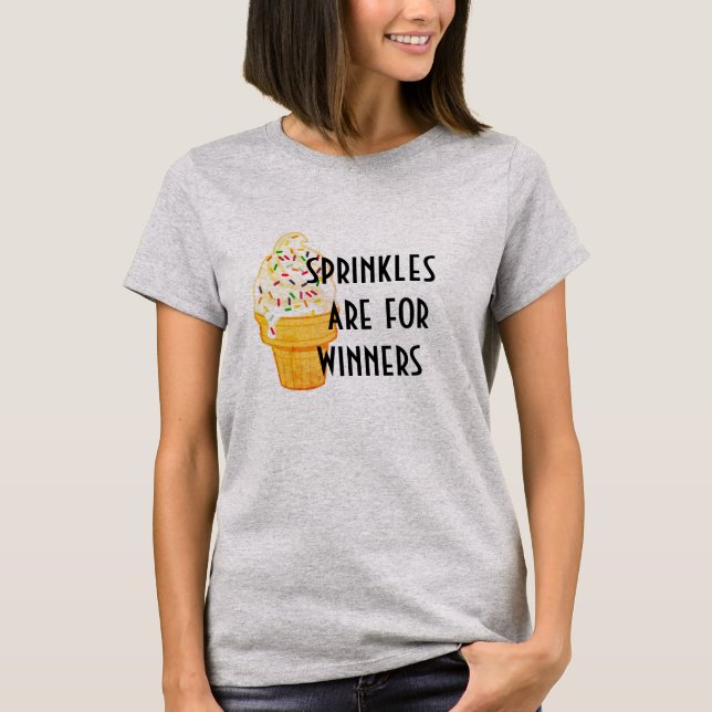 Camiseta Las Raspersores Son Para Ganadores Tee De Helado (Anverso)