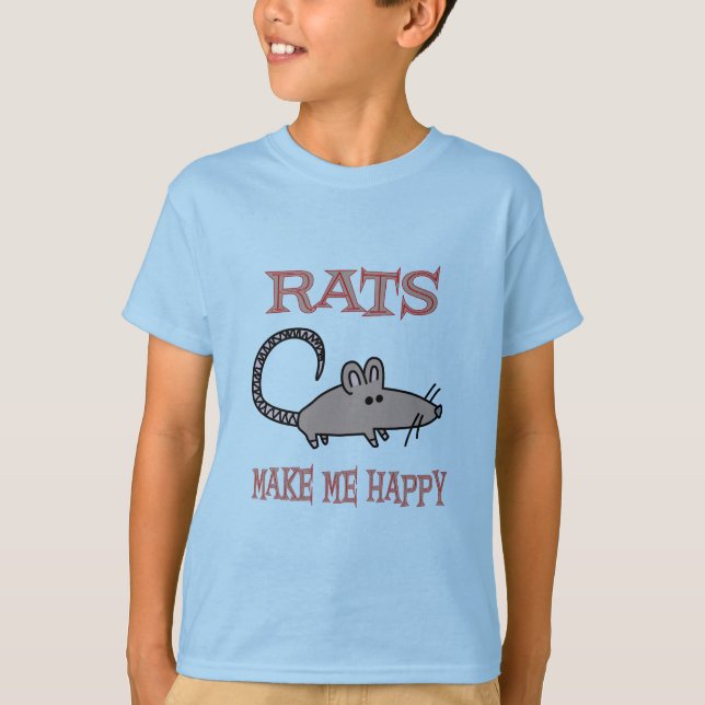 Camiseta Las ratas me hacen feliz (Anverso)