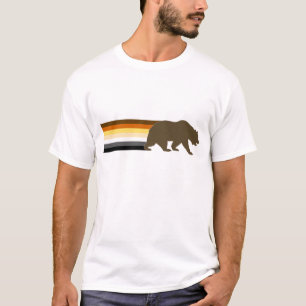 Camiseta Las rayas de la bandera del orgullo oso y oso