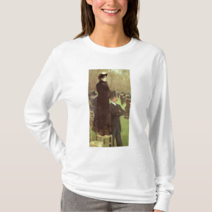 Camiseta Las razas en Auteuil, París (aceite en lona)