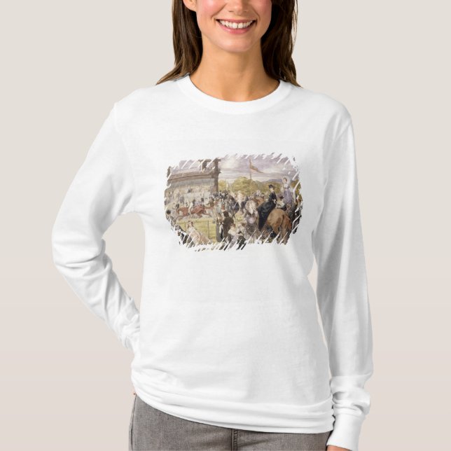 Camiseta Las razas en Longchamp en 1874 (Anverso)