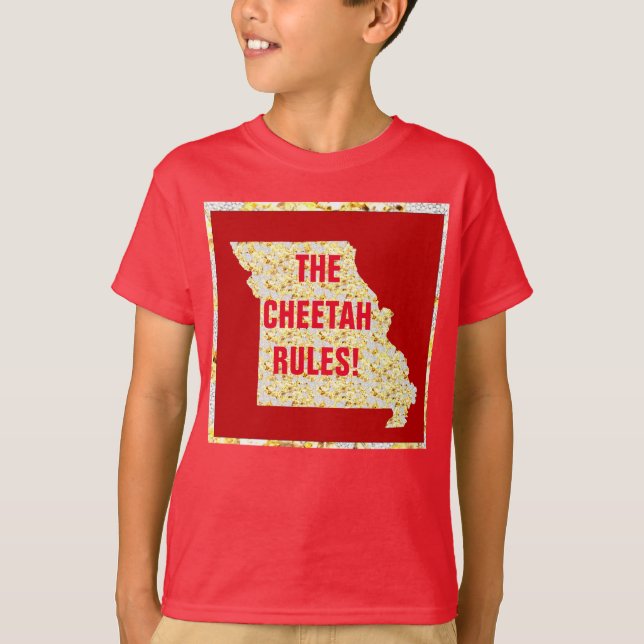 CAMISETA ¡LAS REGLAS DE CHEETAH! (Anverso)