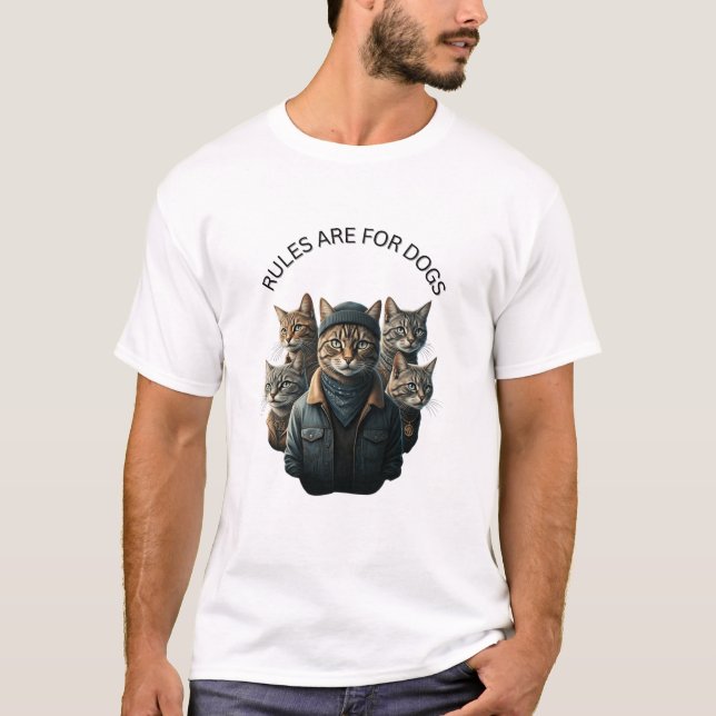 Camiseta Las reglas son para perros (Anverso)