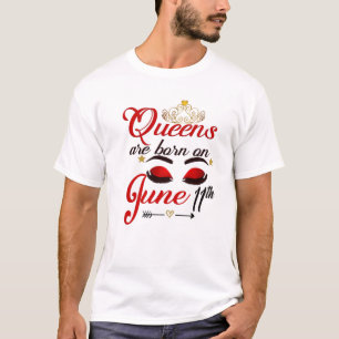 Camiseta Las Reinas Cutas Nacen El 11 De Junio De Cumpleaño
