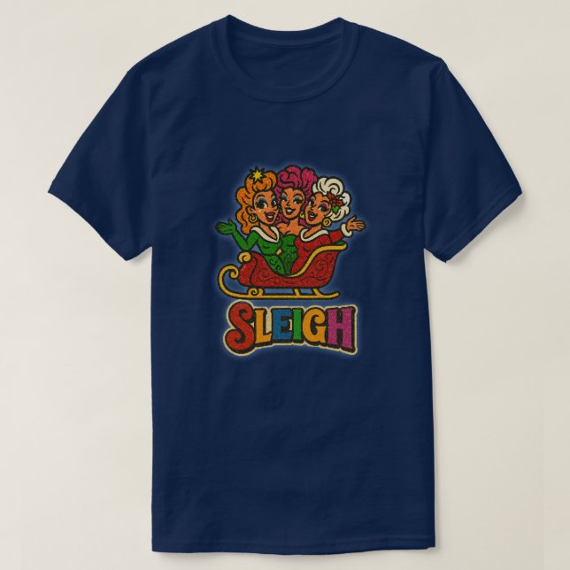 Camiseta Las Reinas del Drag Sablean la Navidad (Diseño del anverso)