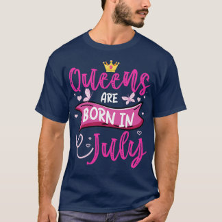 Camiseta Las Reinas Diversas Nacen En Julio, Cumpleaños Que