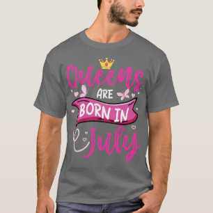 Camiseta Las Reinas Diversas Nacen En Julio, Cumpleaños Que