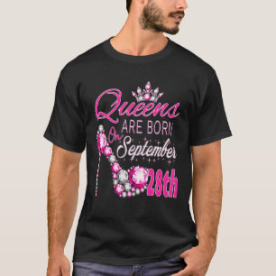 Camiseta Las Reinas Nacen El 28 De Septiembre Virgo Libra Q