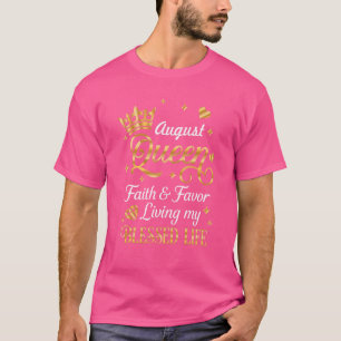 Camiseta Las Reinas Nacen En Agosto O Leo Virgo Chica Birth