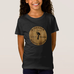 Camiseta las reinas nacen en diciembre