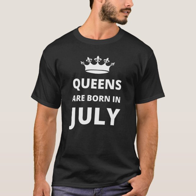 Camiseta Las reinas nacen en julio (Anverso)